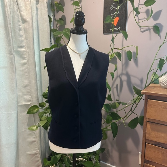 Talbots Navy Blue Vest - Picture 1 of 7